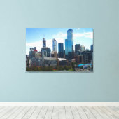 Melbourne Stadt Leinwanddruck (Insitu (Holzboden))