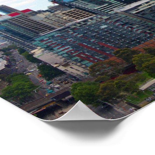 Melbourne Stadt Poster (Ecke)