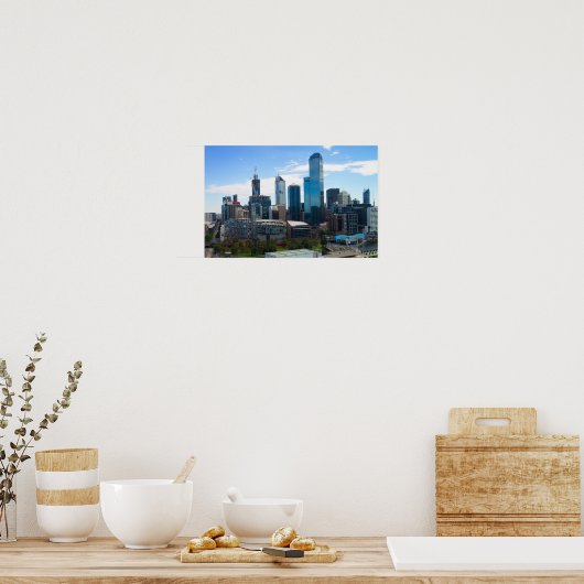 Melbourne Stadt Poster (Küche)