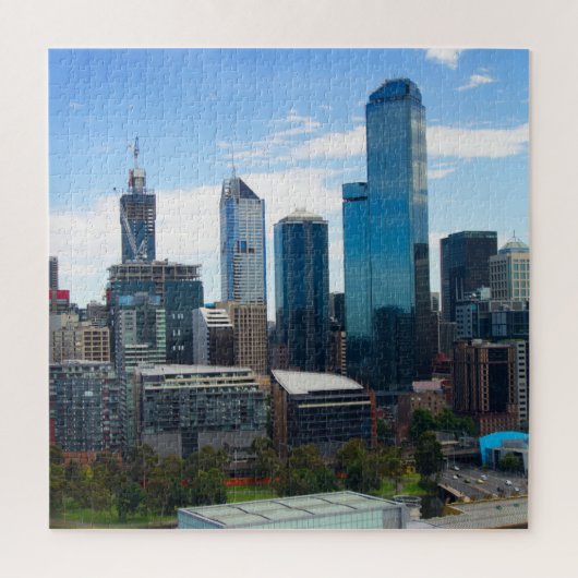 Melbourne Stadt Puzzle (Vertikal)