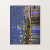 Melbourne-Stadt über Yarra Puzzle (Vertikal)