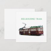 Melbourne-Straßenbahn Einladung (Vorne/Hinten)