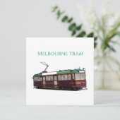 Melbourne-Straßenbahn Einladung (Stehend Vorderseite)