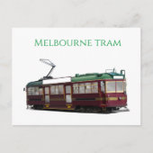 Melbourne-Straßenbahn Feiertagspostkarte (Vorderseite)