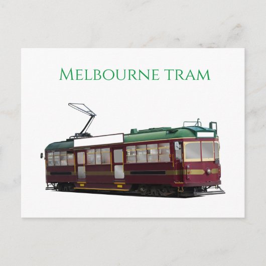 Melbourne-Straßenbahn Postkarte (Vorderseite)
