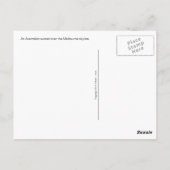 Melbourne Sunset Postkarte (Rückseite)