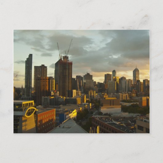 Melbourne Sunset Postkarte (Vorderseite)