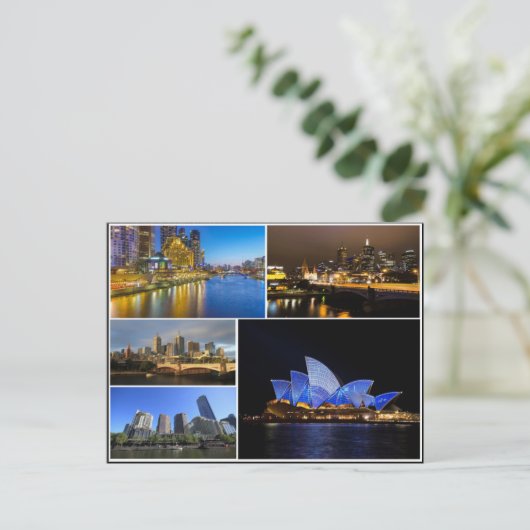 Melbourne sydney Australia Yarra River Collections Postkarte (Stehend Vorderseite)