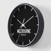 Melbourne Time Zone Newsroom Wall Clock Uhr (Winkel)