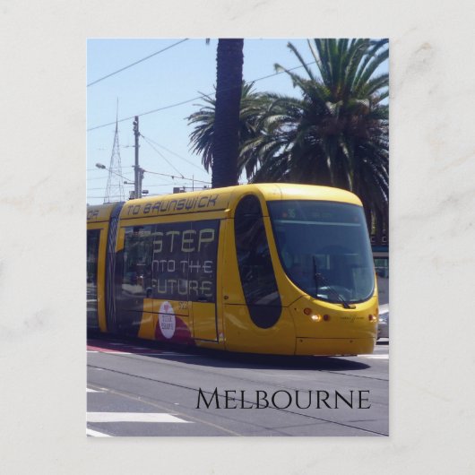 Melbourne Tram brunswick Postkarte (Vorderseite)