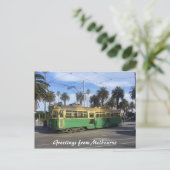 Melbourne Tram Postkarte (Stehend Vorderseite)
