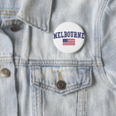 Melbourne US-Flagge Button (Beispiel)