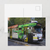 Melbourne, Victoria, Australien, Straßenbahn Postkarte (Vorne/Hinten)