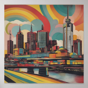 Melbourne Vintage Poster