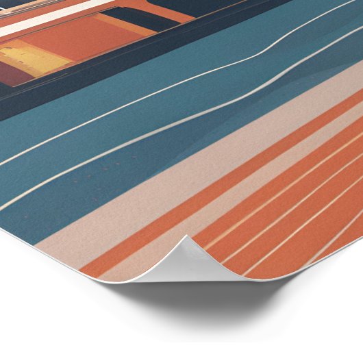 Melbourne Vintage Poster (Ecke)