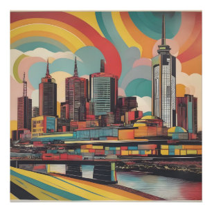 Melbourne Vintage Poster