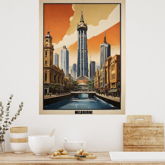 Melbourne Vintage Poster (Küche)