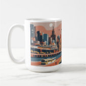 Melbourne Vintage Poster Kaffeetasse (Links)