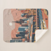 Melbourne Vintage Poster Sherpadecke (Vorderseite (Horizontal))