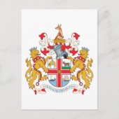 Melbourne-Wappen Postkarte (Vorderseite)