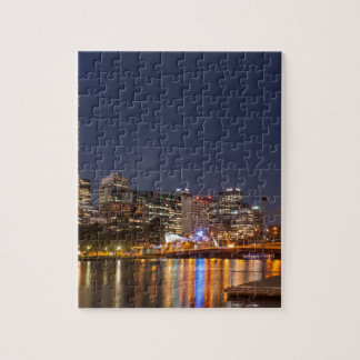 Melbourne Yarra Fluss nachts Puzzle