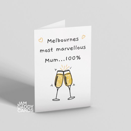 Melbournes schönster Geburtstag Karte