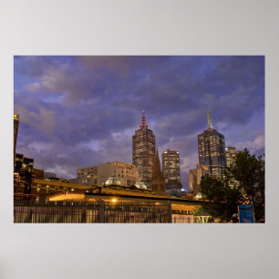 Melbuorne Skyline Poster