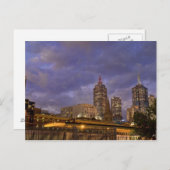 Melbuorne Skyline Postkarte (Vorne/Hinten)