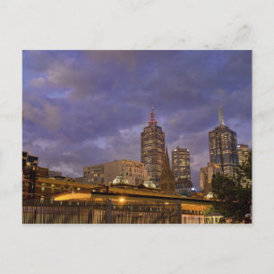 Melbuorne Skyline Postkarte