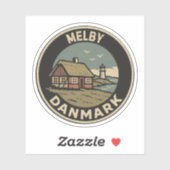 Melby, Dänemark Aufkleber (Blatt)