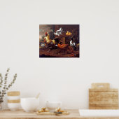 Melchior d'Hondecoeter Chicken Yard Poster (Küche)