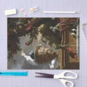 Melchior d'Hondecoeter Die Menagerie Seidenpapier (Handwerk)