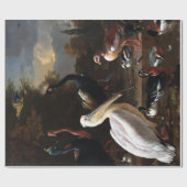 Melchior d'Hondecoeter Die Schwimmfeder Geschenkpapier (Flach)