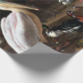 Melchior d'Hondecoeter Die Schwimmfeder Geschenkpapier (Ecke)