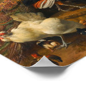Melchior d'Hondecoeter - Vögel in einem Park Poster (Ecke)
