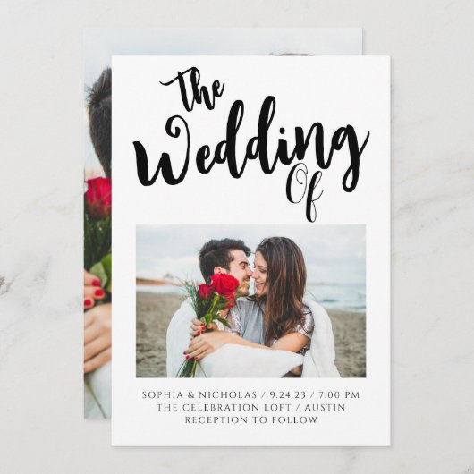 Meldebogen 10 Einladung zur Hochzeit (Vorne/Hinten)