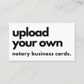 Meldebogen "berufliches Unternehmen" Visitenkarte (Vorderseite)