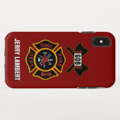 Meldebogen für Brandabteilung Abzeichen Case-Mate iPhone Hülle (Rückseite (Horizontal))