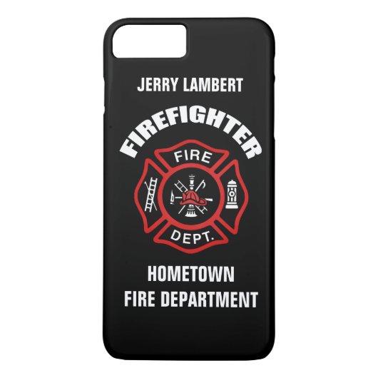 Meldebogen für Firefighter-Namen Case-Mate iPhone Hülle (Rückseite)