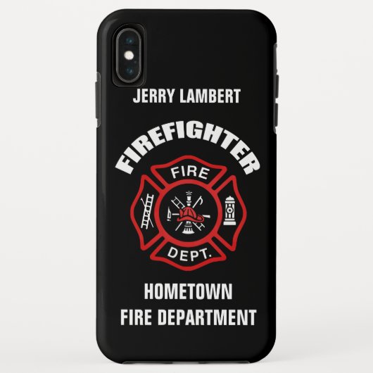 Meldebogen für Firefighter-Namen Case-Mate iPhone Hülle (Rückseite)