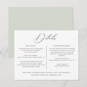 Meldebogen für Hochzeitdetails Einladung