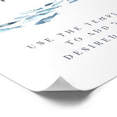 Meldebogen für Hochzeiten 8x10 für Küstenfische Poster (Ecke)