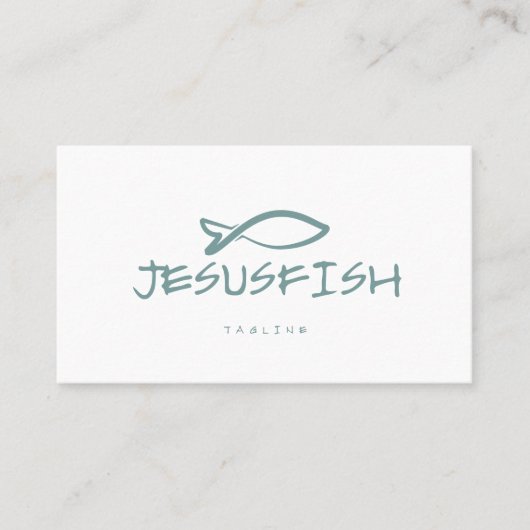 Meldebogen Jesus FISH Visitenkarte (Vorderseite)
