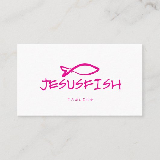 Meldebogen Jesus FISH Visitenkarte (Vorderseite)