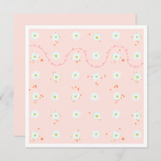 Meldebogen Save the Date mit Grenzübergang Einladung (Vorne/Hinten)