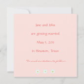 Meldebogen Save the Date ohne Grenzen Einladung (Rückseite)