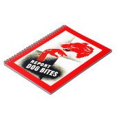 Melden Sie Hundebisse Notizblock (Linke Seite)