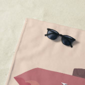 Melden Sie sich an für ein Abenteuer-Arrow-Zeichen Strandtuch (Beispiel)