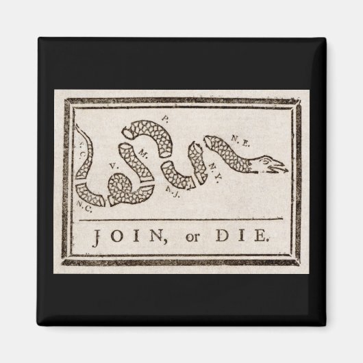 Melden Sie sich an oder Die Flag Magnet (Vorne)