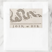 Melden Sie sich an oder Die Flag Rechteckiger Aufkleber (Tasche)